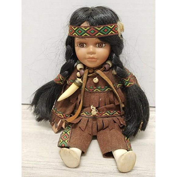 Native American Doll "Goldenvale" 8" - Picture 1 of 7